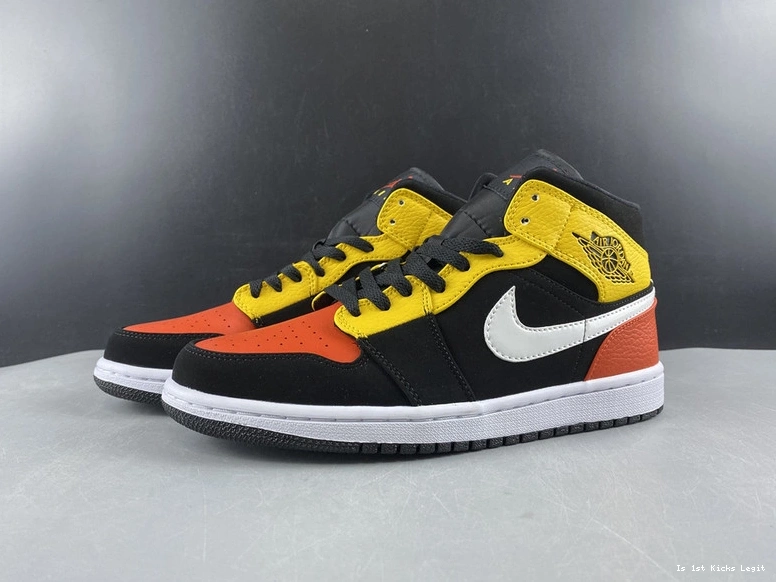 Mid 852542-087 - Amarillo Black Orange 1 Jordan 0402